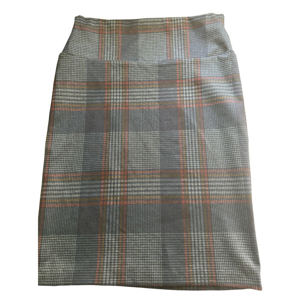 NWOT Ashley  Blue‎ Plaid Pencil Skirt Petite Small